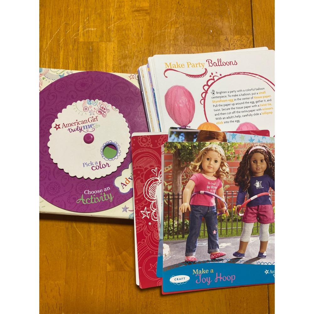American Girl Truly Me Activity Set Kids Purple Excellent Craft Quiz Book